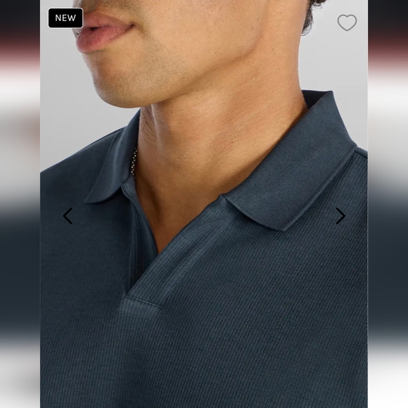 BYLT Basics Micro Rib Polo- L - Picture 9 of 10